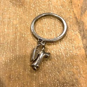 RARE & RETIRED James Avery 3D Praying Angel Sterling Silver Ring